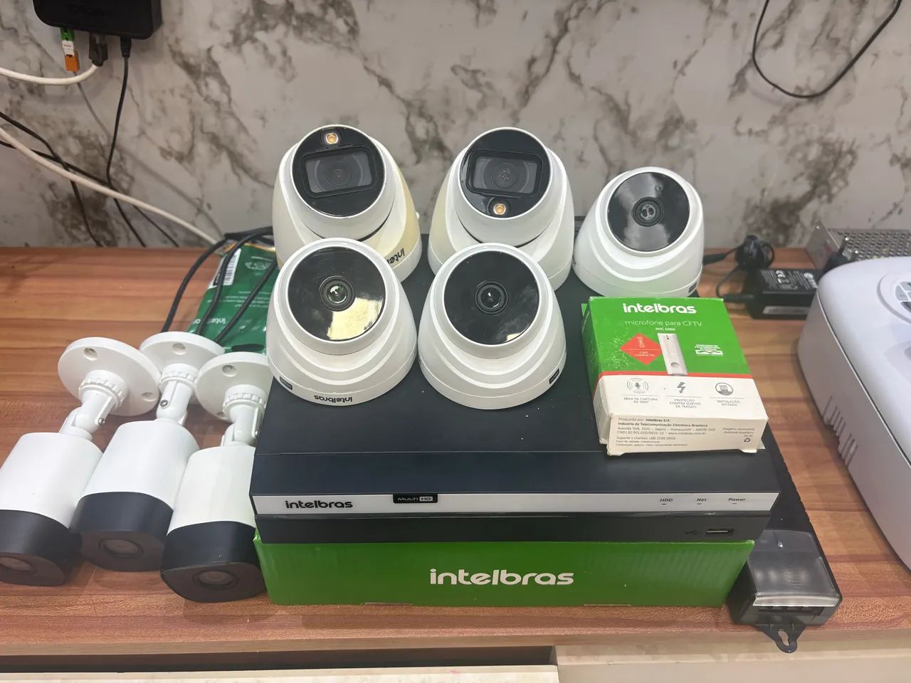 ? KIT COMPLETO DE SEGURANÇA INTELBRAS ? 8 CÂMERAS + DVR 3TB + ALARME - Foto 5