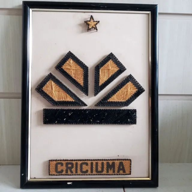 Antigo quadro do Tigre  Criciúma  de colecionador peça única.  