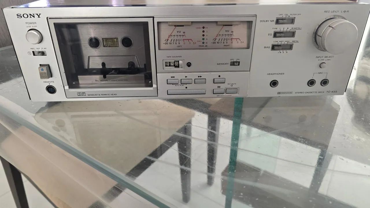 Tape Deck Sony TC-K55 raríssimo made in Japan - Aparelhos de Som