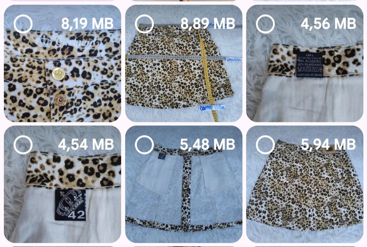 Saia Carmenere Animal Print 42 - Foto 5