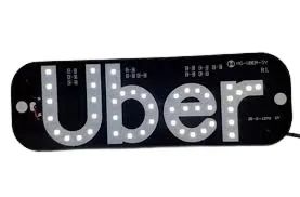 Placa Para Carro Led Letreiro Motorista De Aplicativo - Foto 2