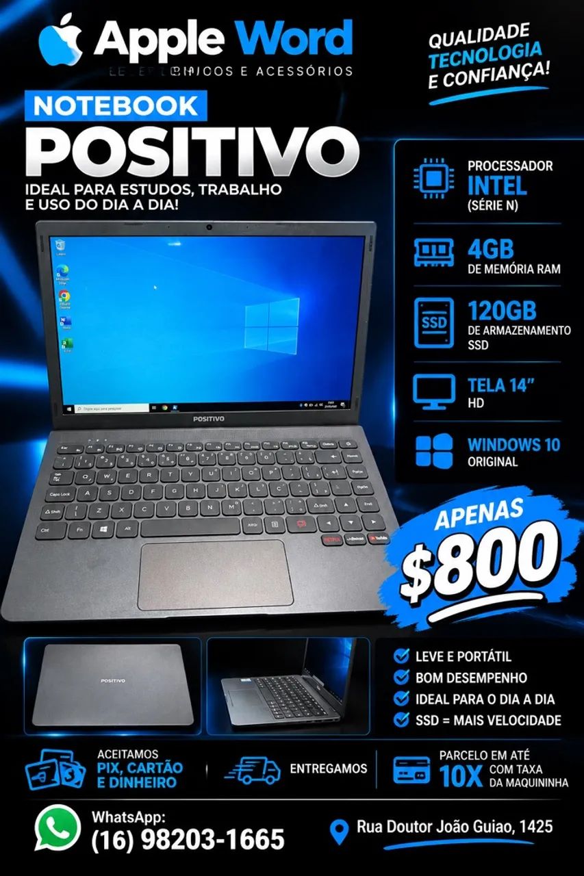 Notbook Positivo 