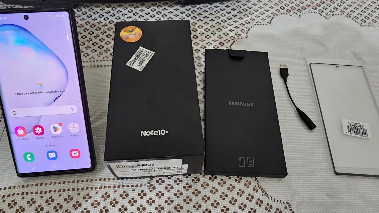 SAMSUNG NOTE 10 PLUS 256GB E 12 GB DE RAM  AURA BLUE(AZUL)COM CAIXA E NOTA FISCAL - Foto 4
