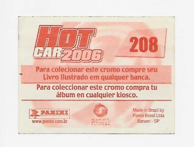 Figurinha HotCar 2006 nº208 - Foto 2