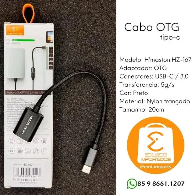 Cabo Adaptador OTG Tipo-C USB 3.0 HZ-167 - Foto 3