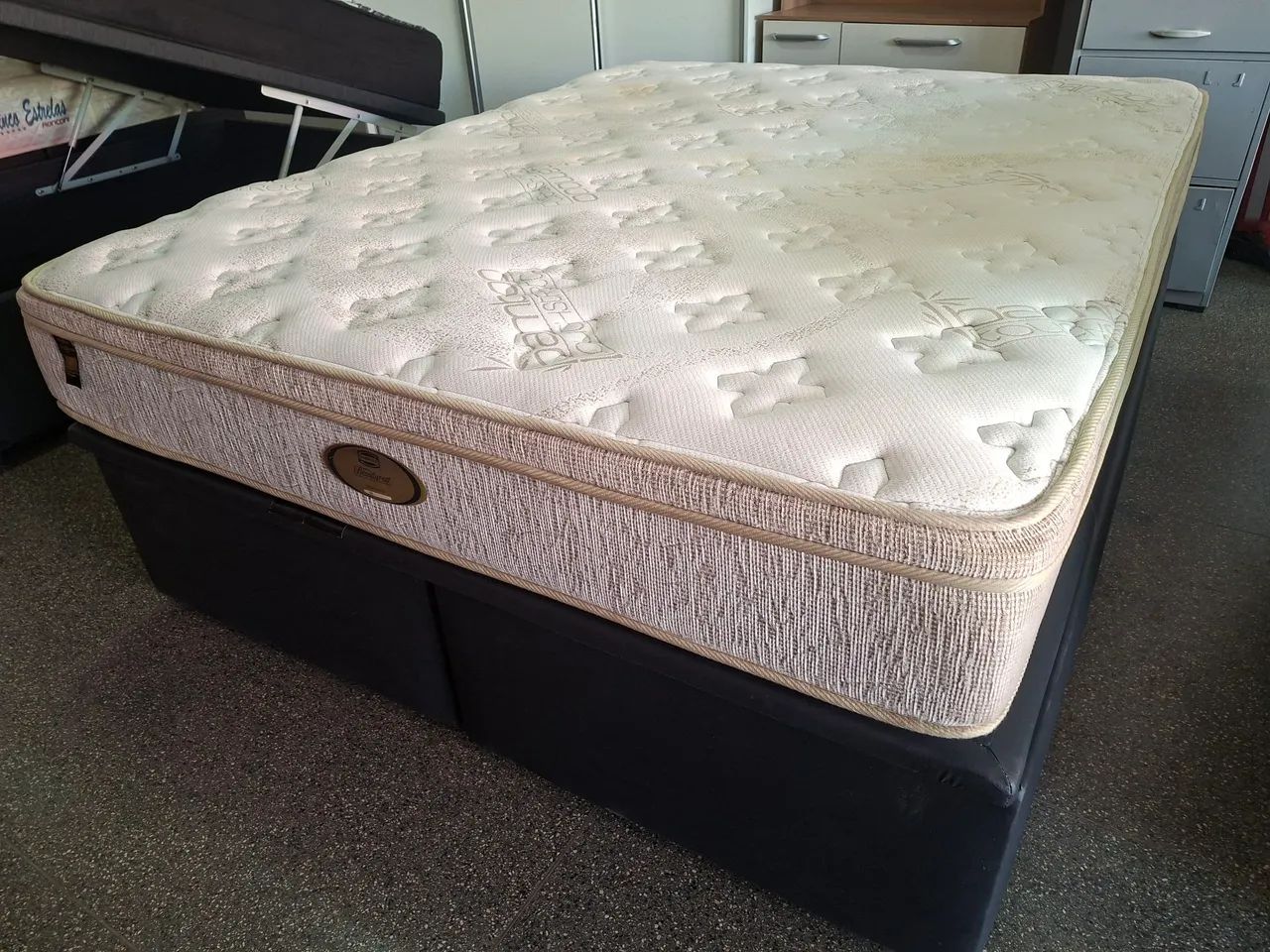 Cama box Queen size Bau simons molas ensacadas  - Foto 2