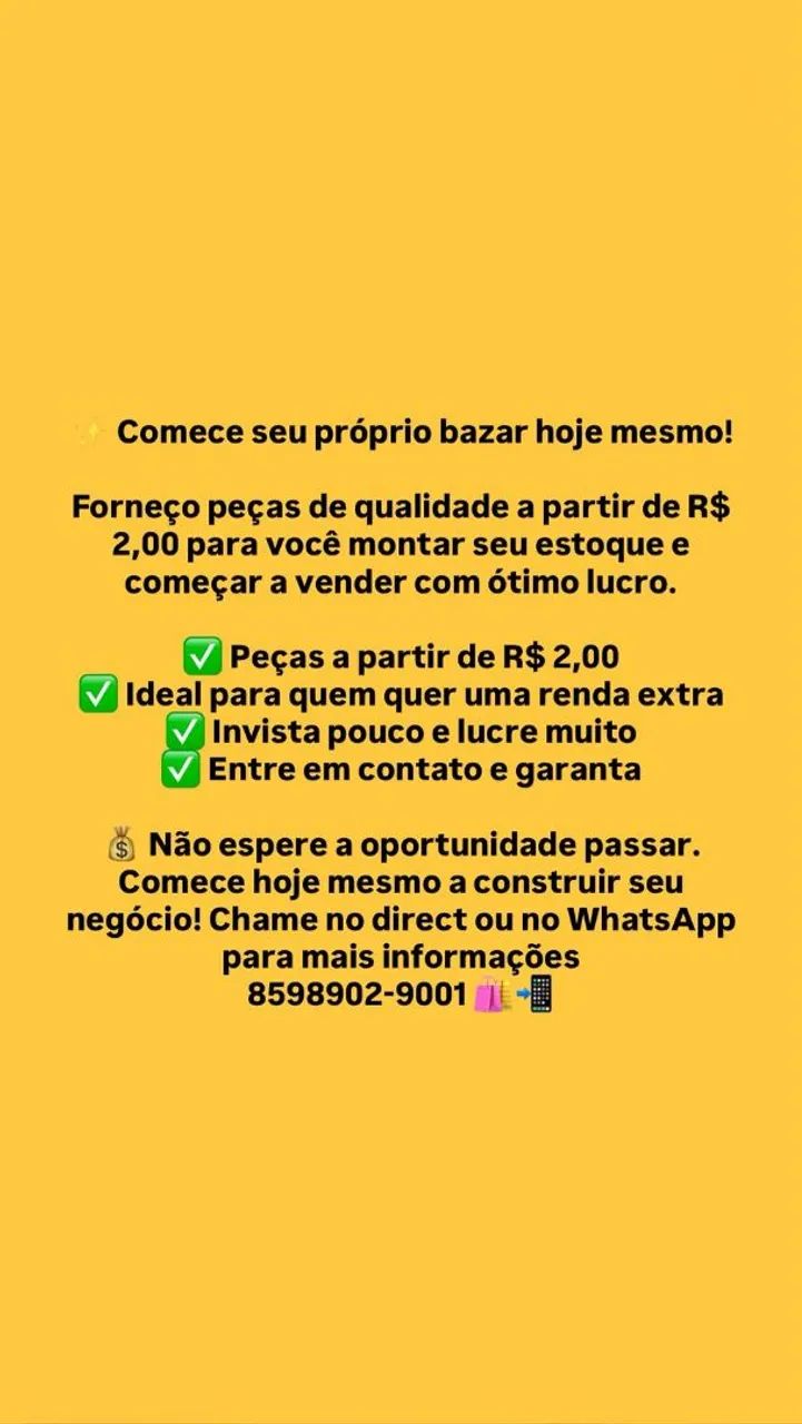 Roupa bazar 