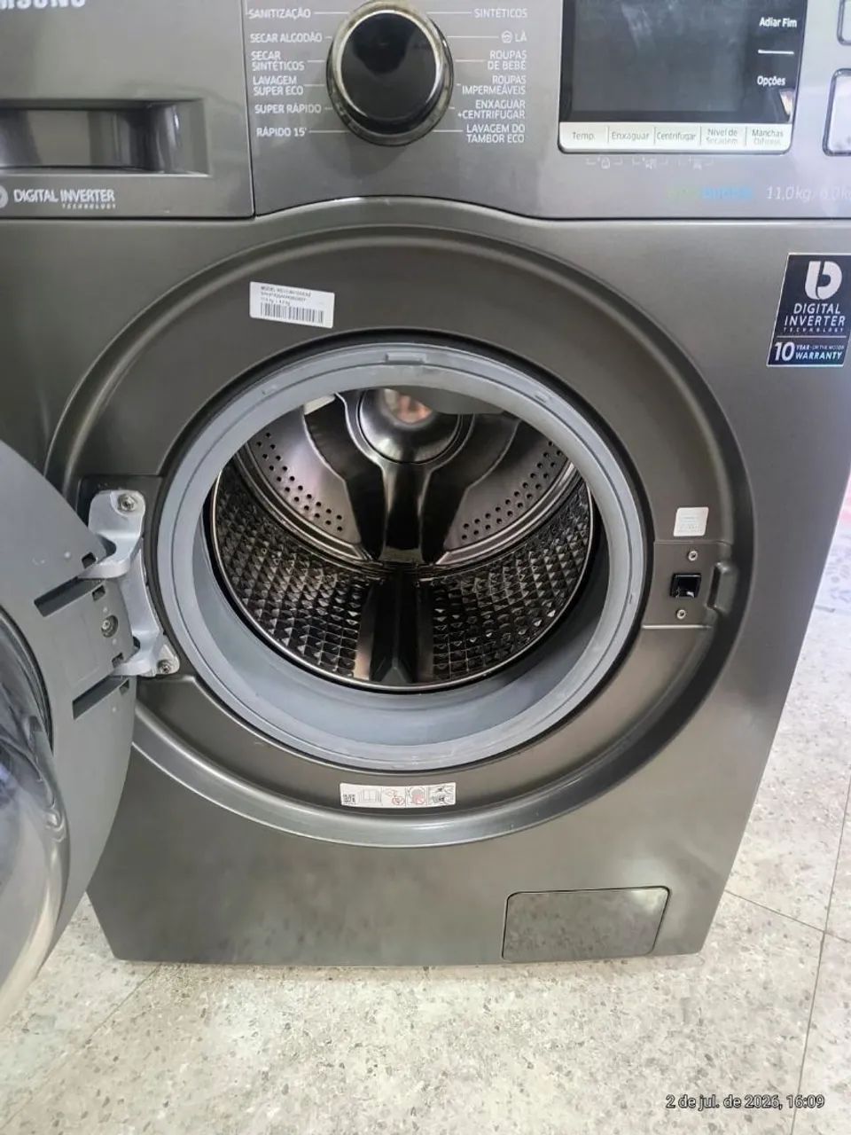 Máquina Lava e Seca Samsung Inox  - Foto 3