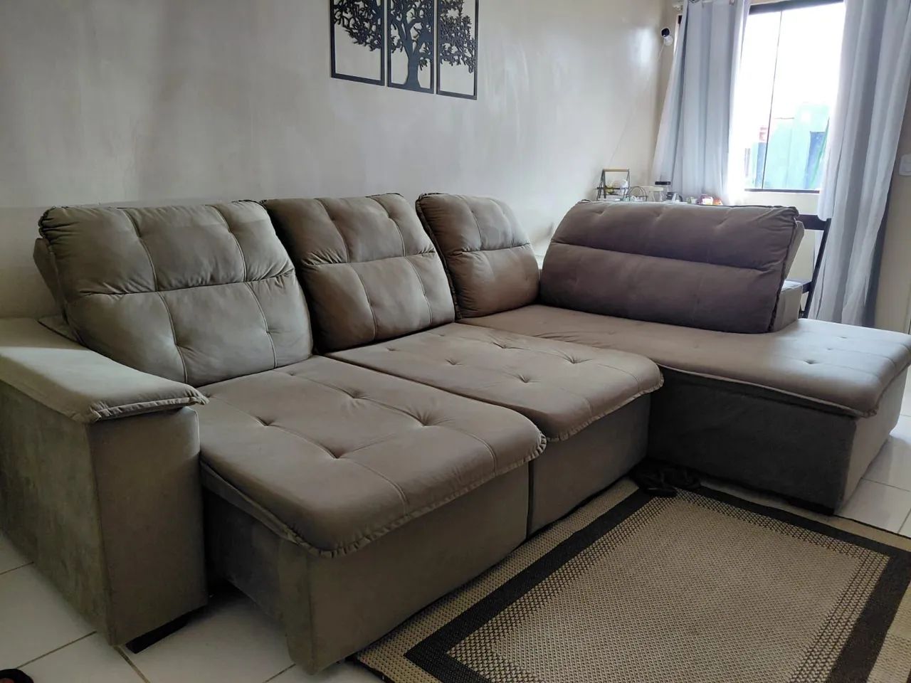 Sofá retrátil novo - Foto 2