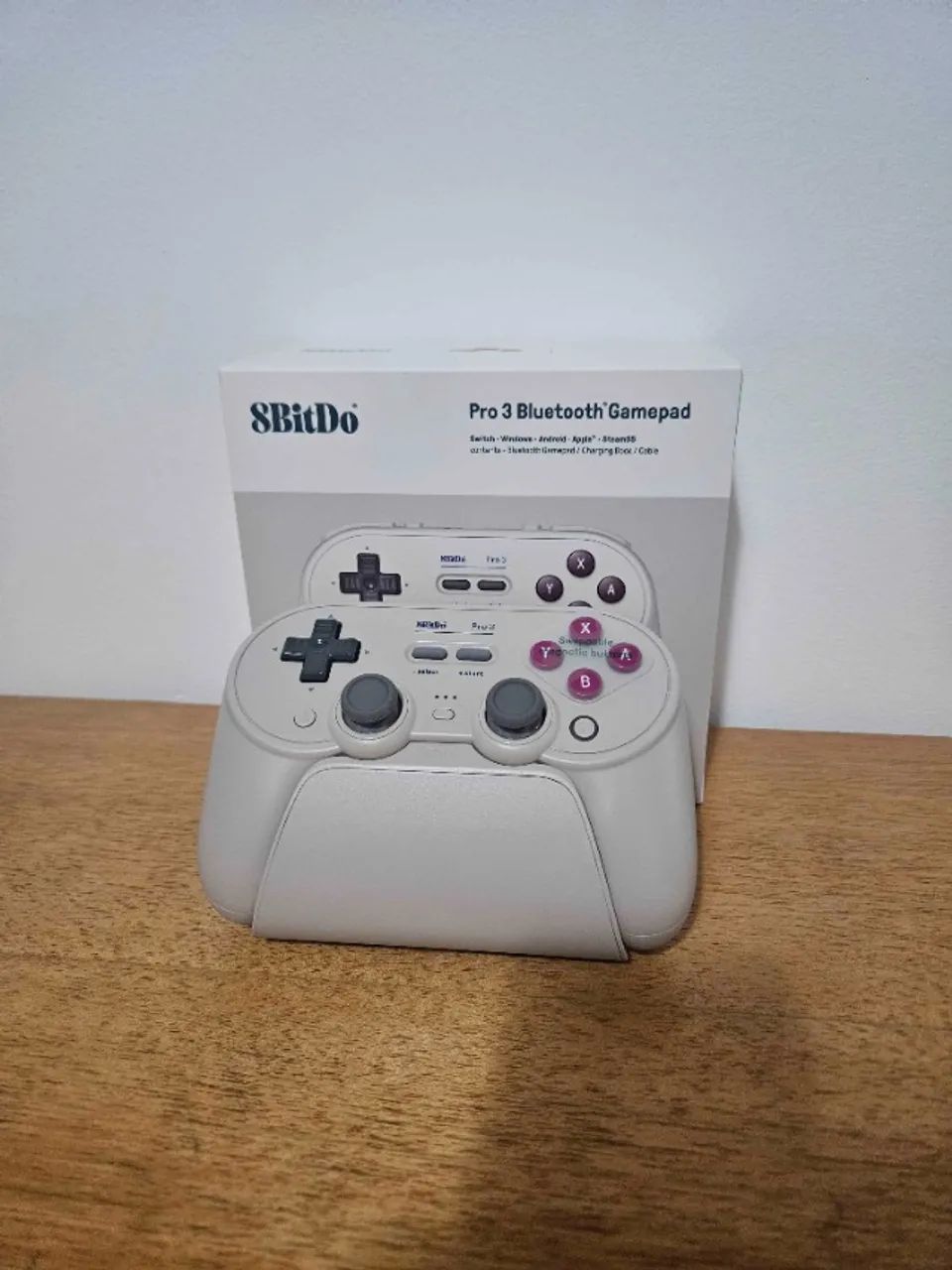 Controle 8BitDo Pro 3 com Dock, TMR e Hall Effect - PC, Switch e Android (NOVO) - Foto 2