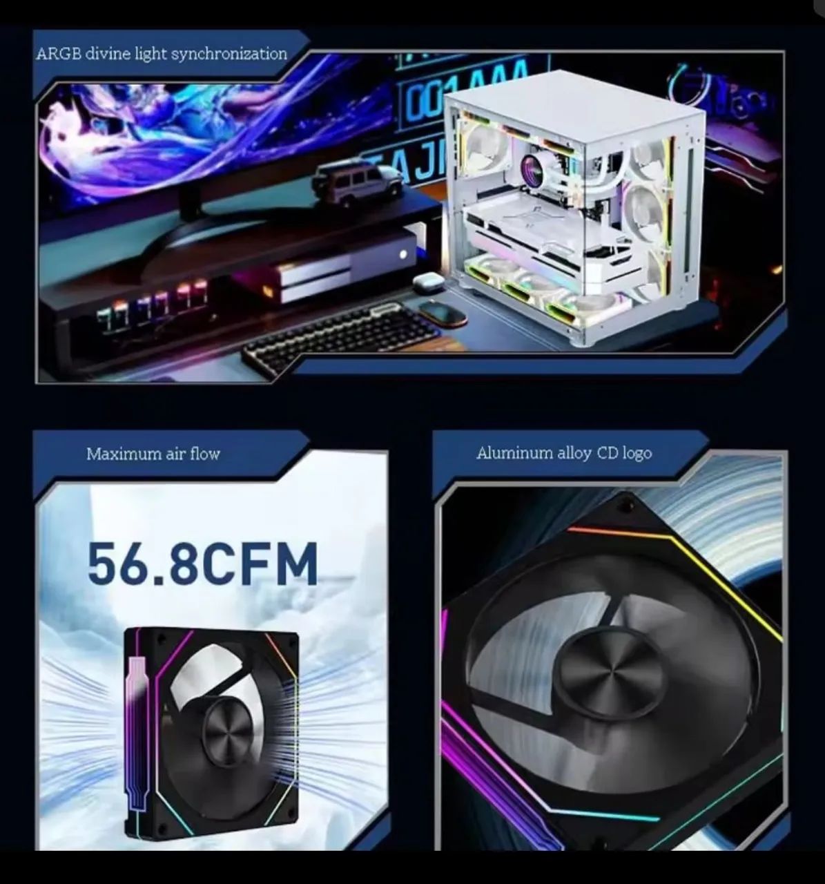 Kit 3 Fans PRISM 4RS Forward