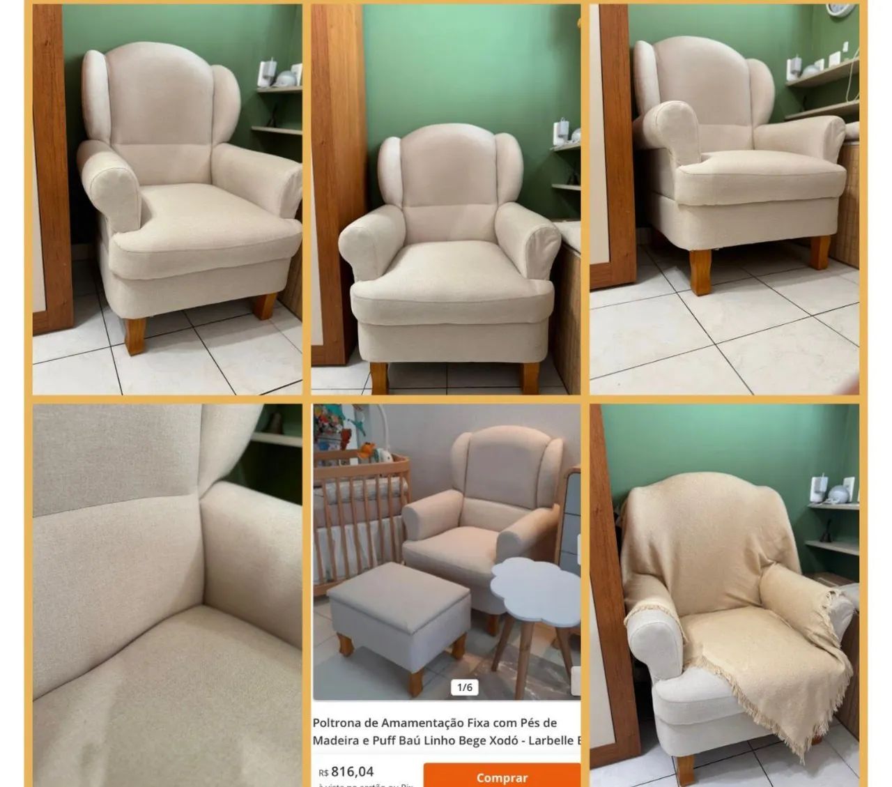 Vendo poltrona de amamentação - Foto 4