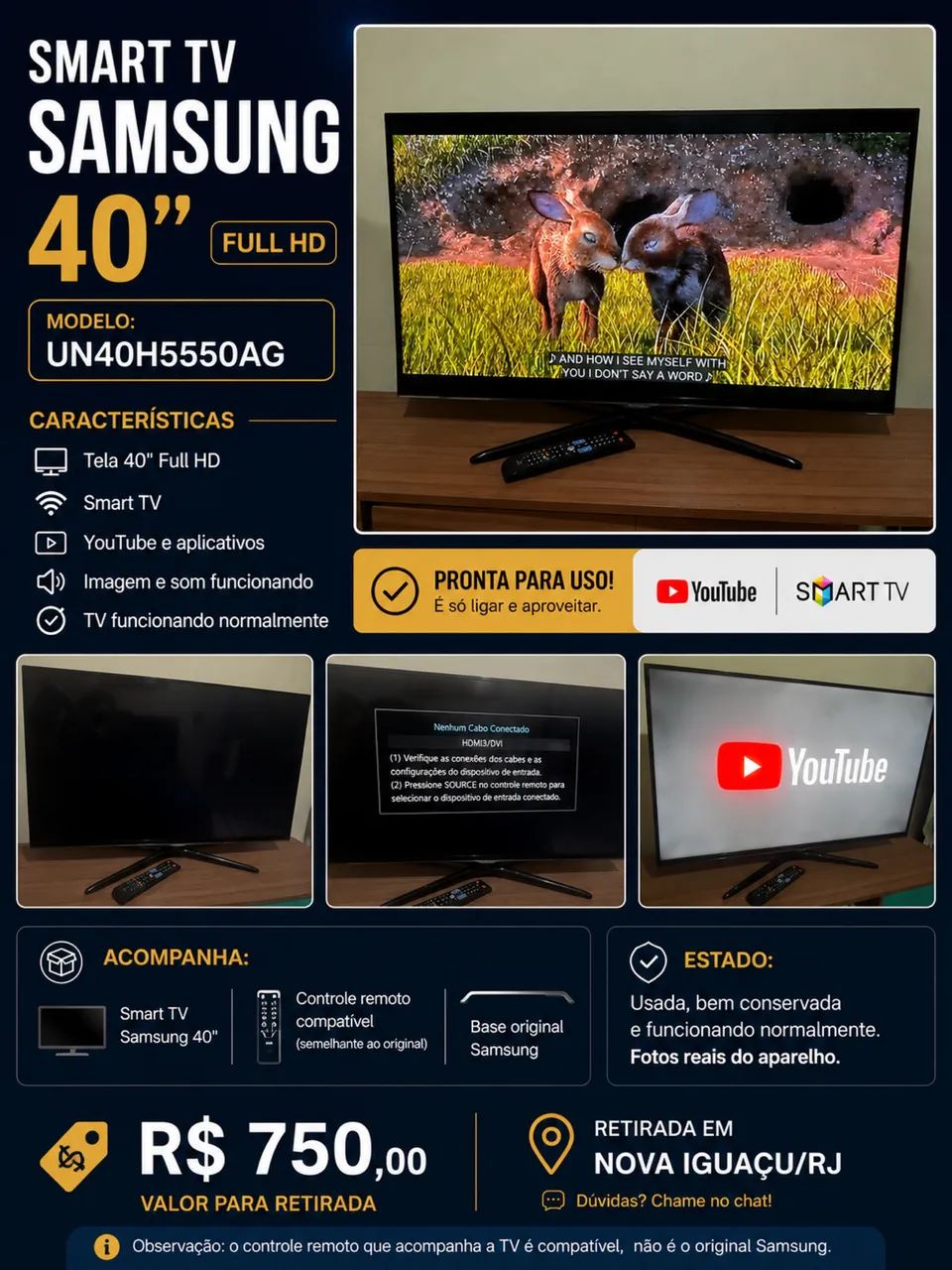 Smart TV Samsung 40