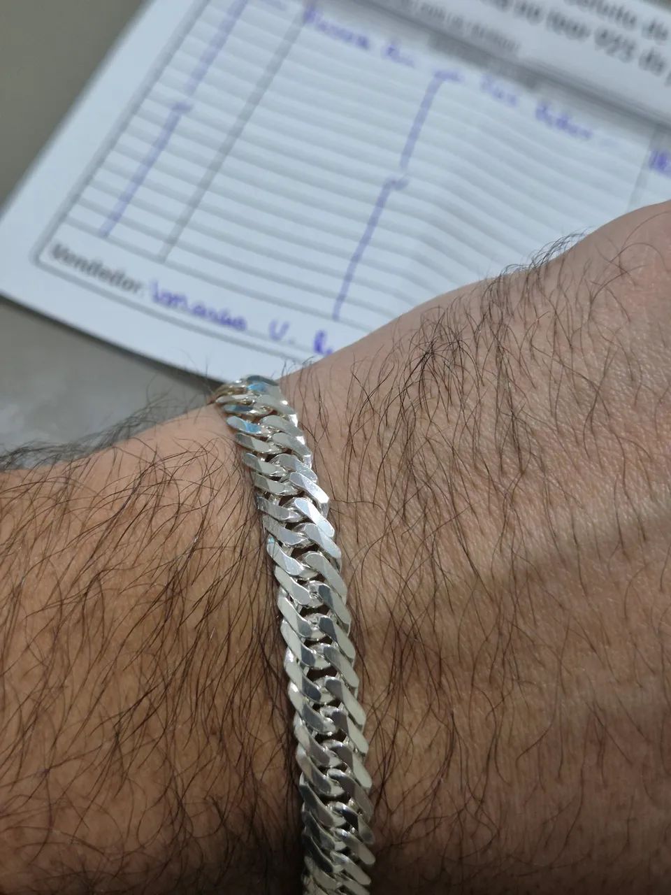 Pulseira prata 925 pura - Foto 2