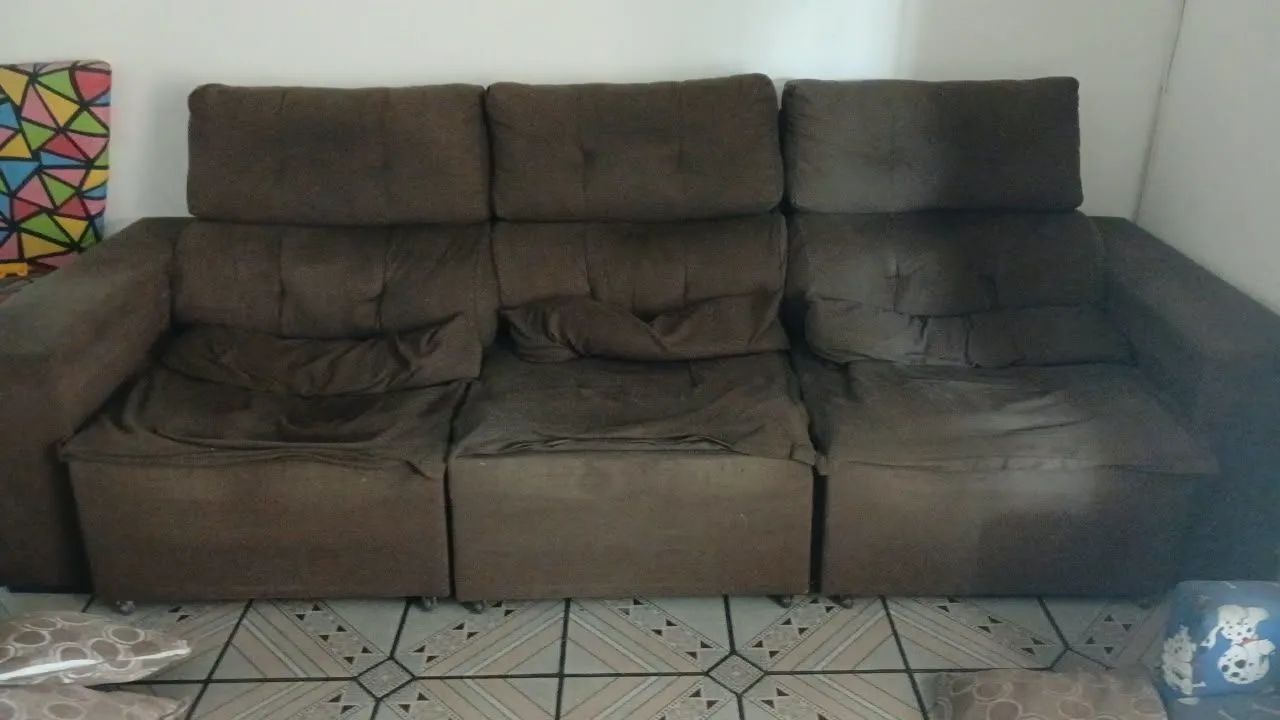 Vendo sofa retrátil e reclinável  - Foto 4