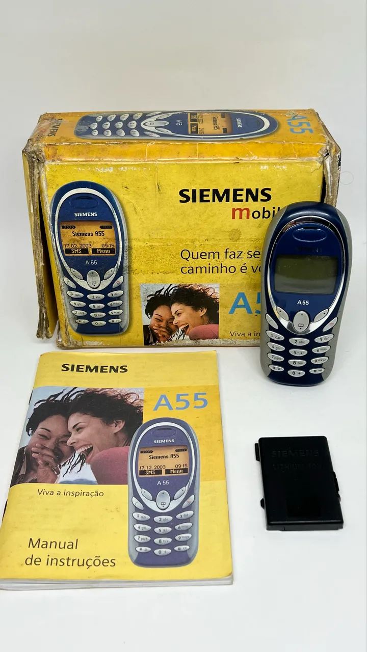 Celular Siemens A56 Com caixa e manual sem carregador 