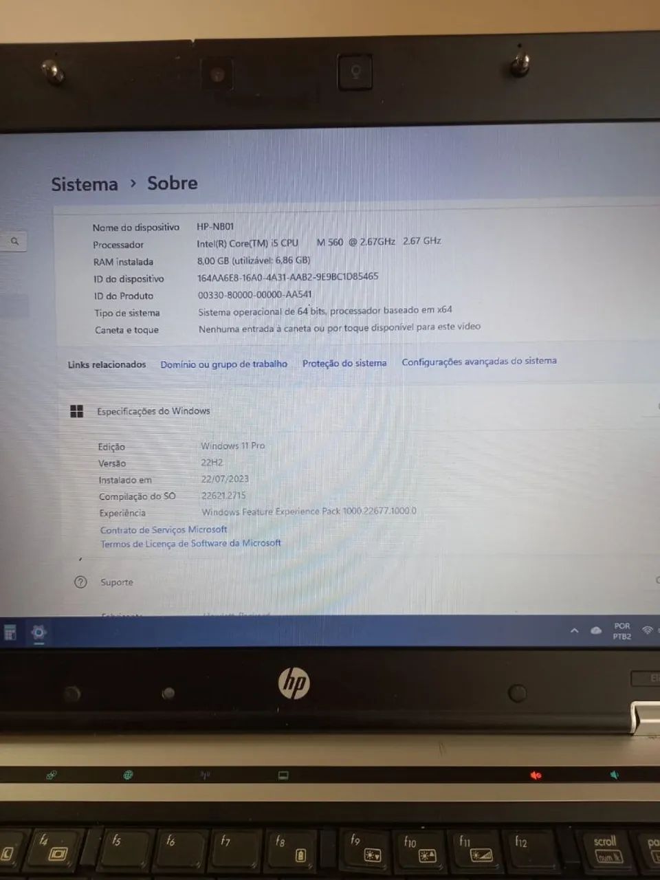 Notebook HP-NB01 Core i5 *Sem Bateria  - Foto 5