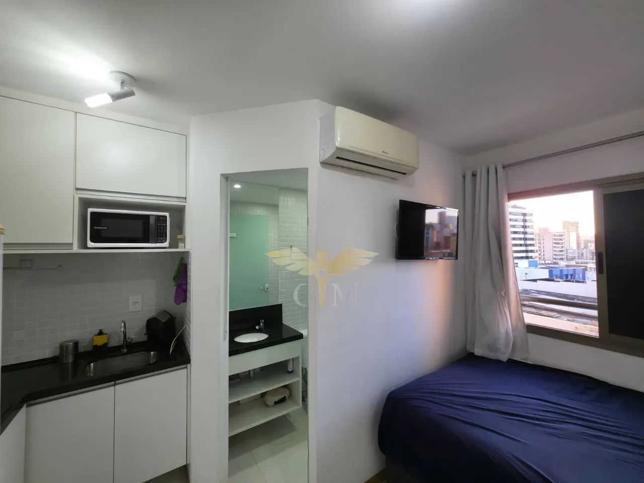 Studio, Muito Bem Distribuído Em 16M² E 1 Vagas Rotativas No Costa Azul. FI9BEH - Foto 2