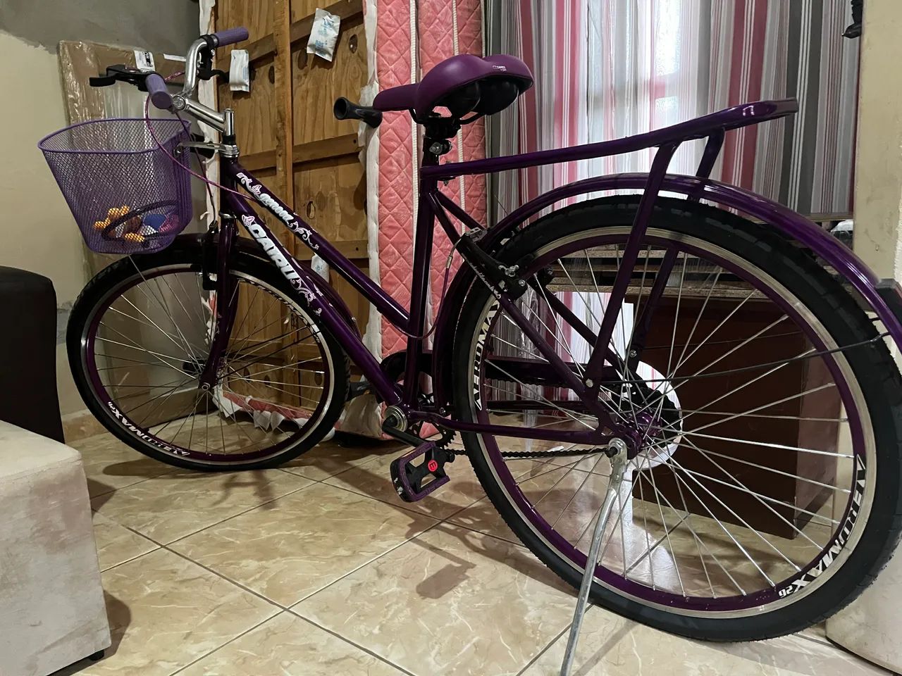 Bicicleta Cairo Genova Cor Roxa (aceito oferta) - Foto 2