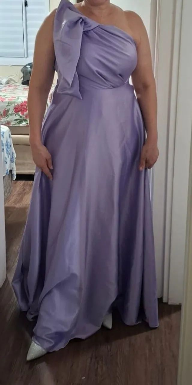 Vestido Lilás Tamanho G - Foto 3