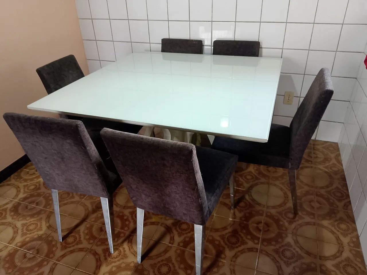 Mesa vidro 1,40 x 1,40 - Foto 2