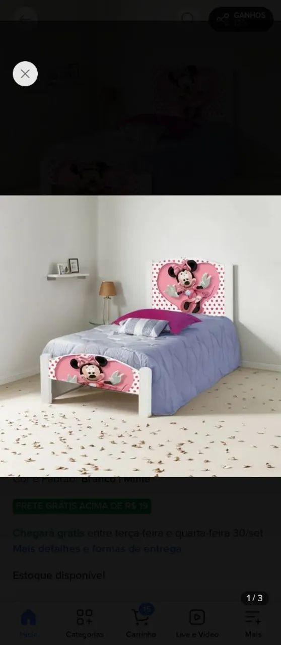CAMA INFANTIL MINIE 