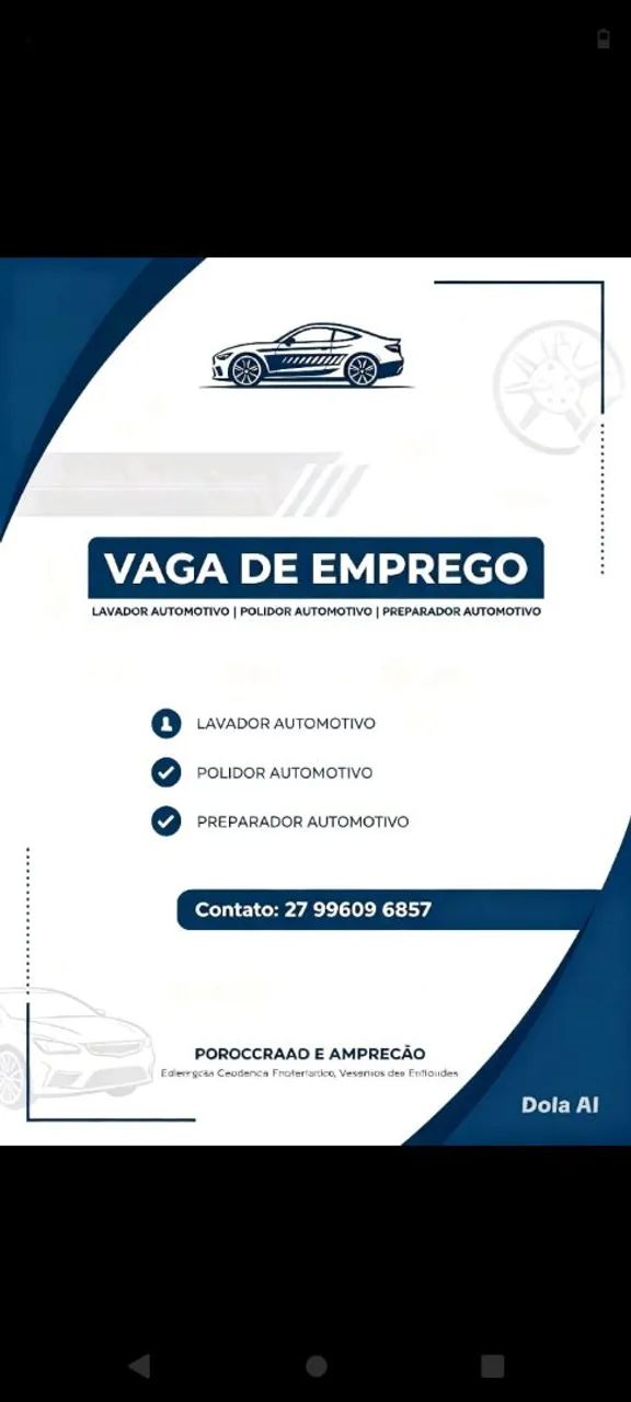 Oportunidade de emprego 