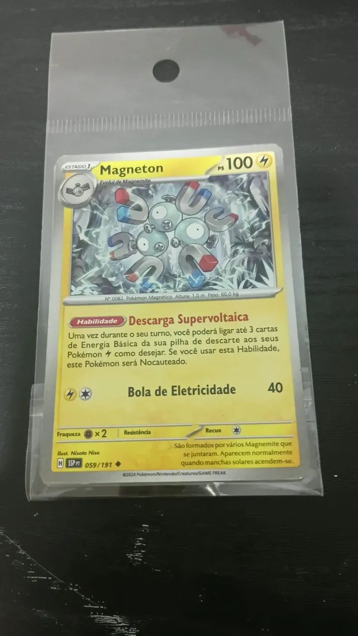 Carta pokemon evolução completa de magnezone - Foto 3