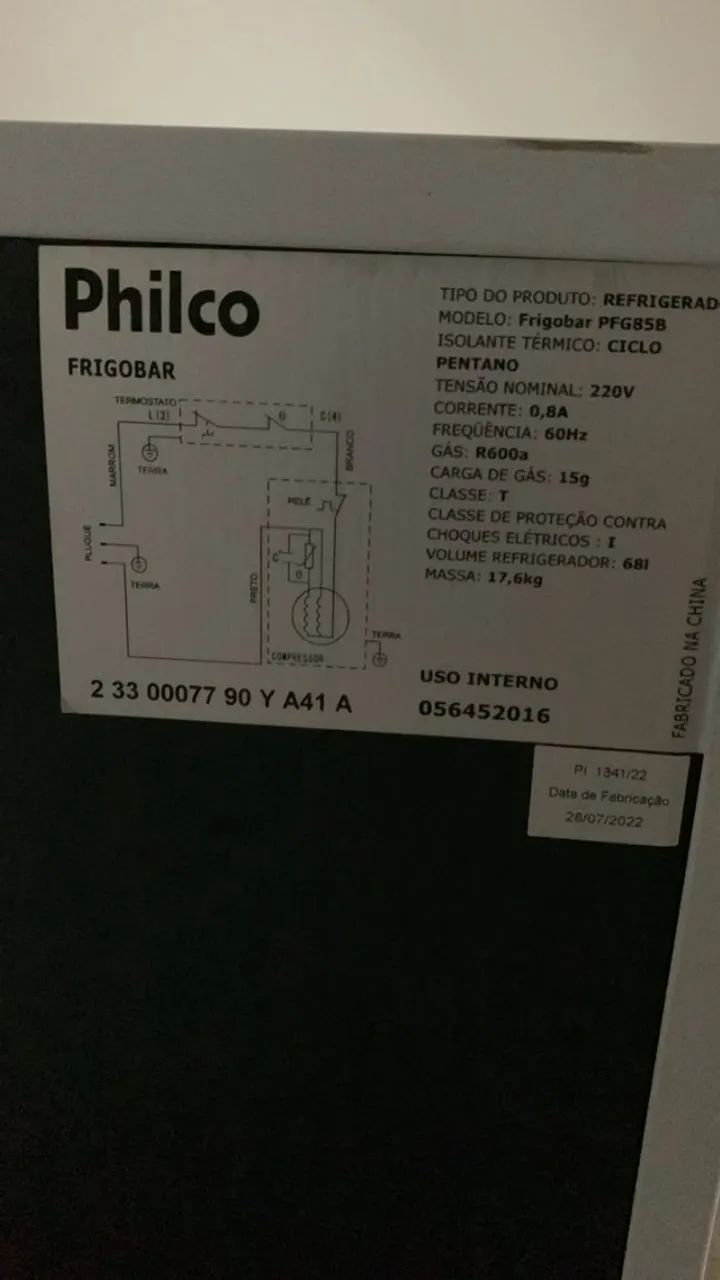 Frigobar Philco 68 Litros Branco - 220V - Foto 3