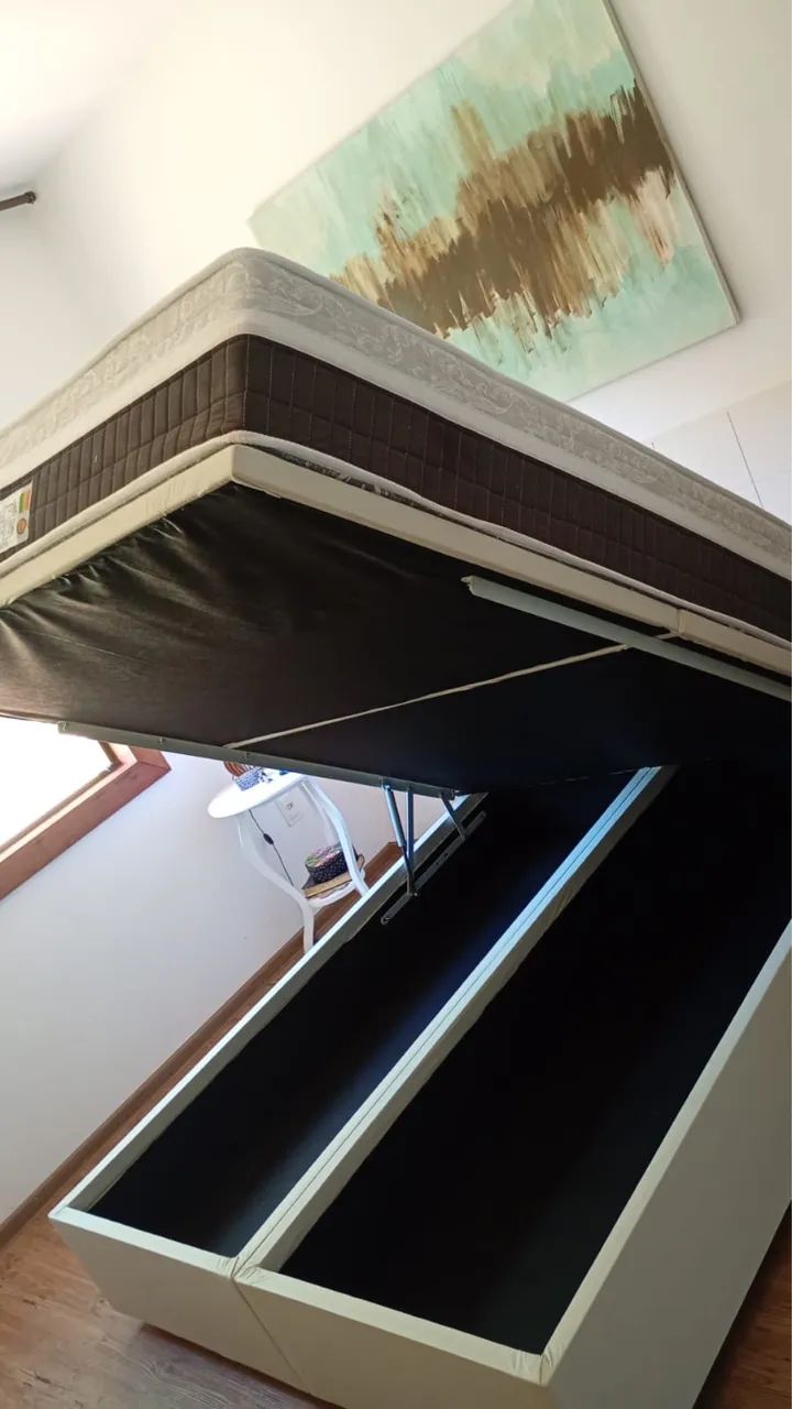 Cama Box Baú, Pronta Entrega