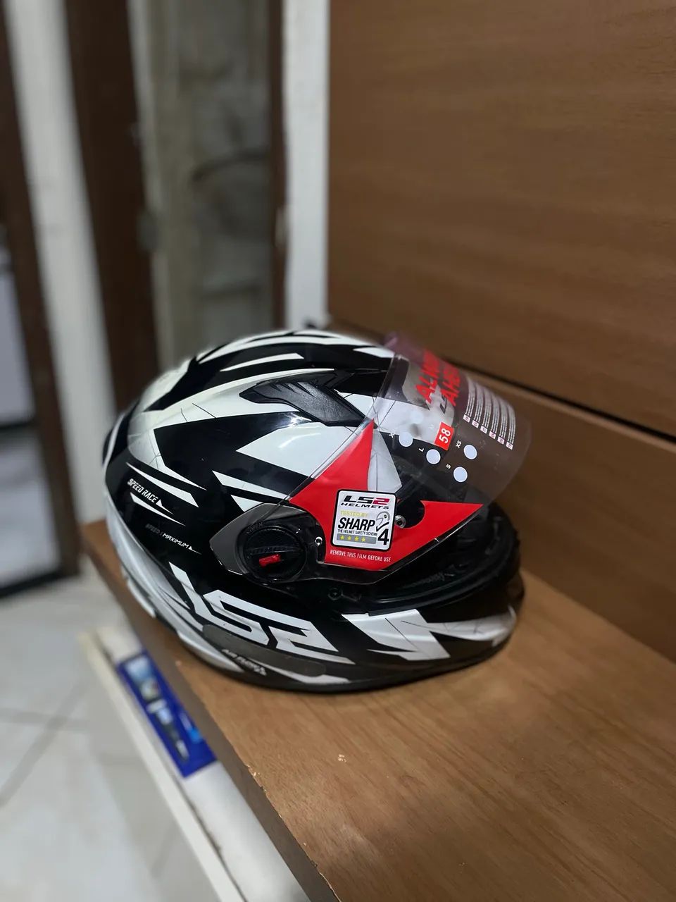 LS2 DRAZE PRETO E BRANCO - Foto 2