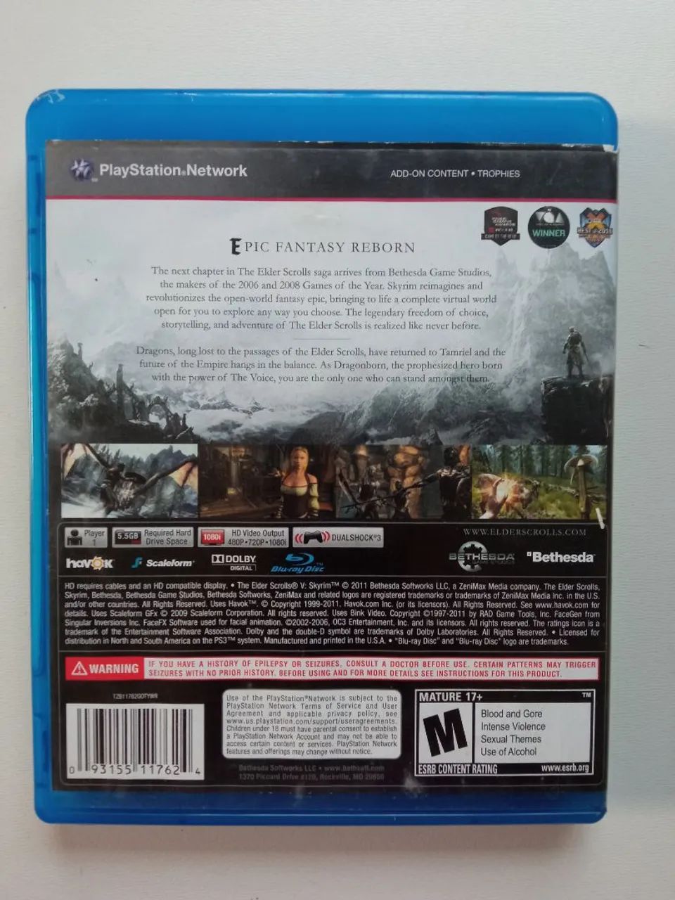 The Elder Scrolls V Skyrim ps3 original  - Foto 3