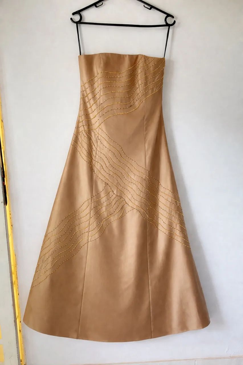 Vestido de festa dourado - Foto 3