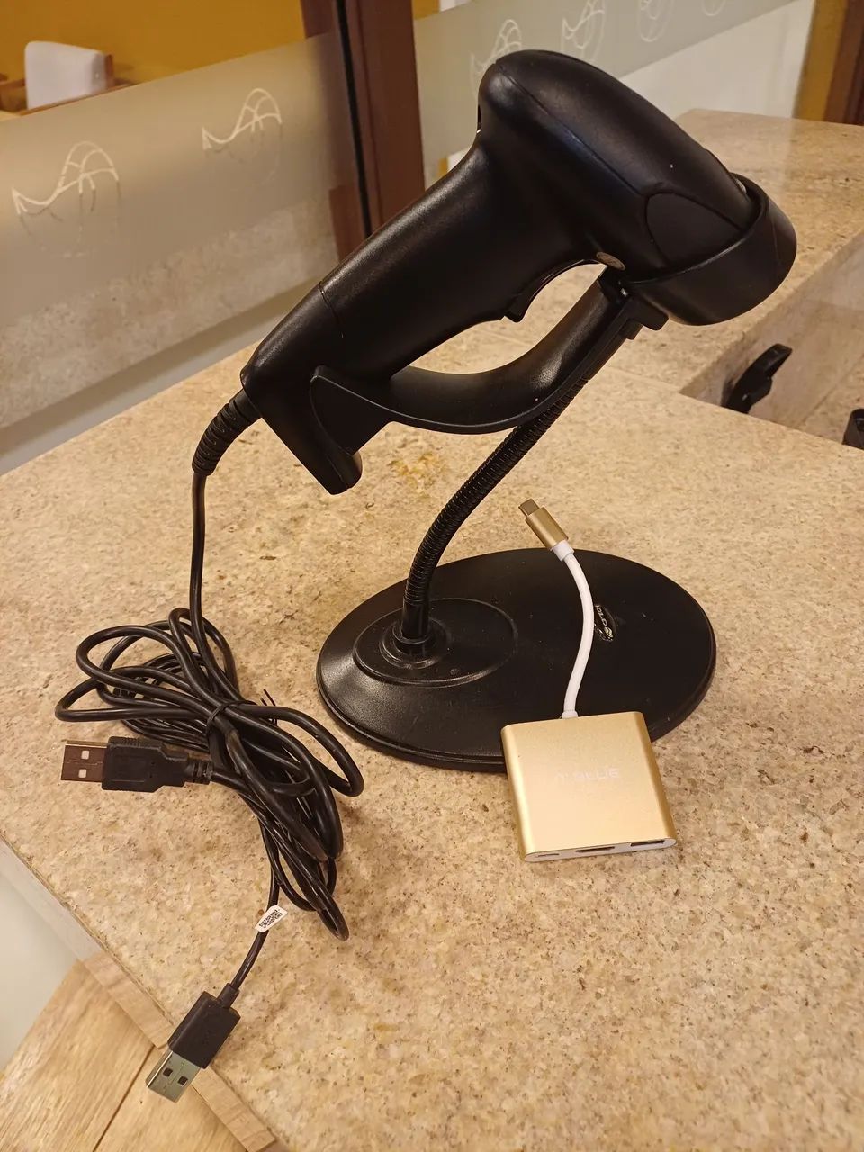 Leitor de código de barras com adaptadores - Foto 3