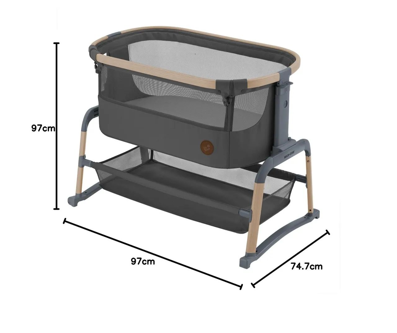 Maxi-Cosi, Berço lora Air, 0 a 9kg, Beyond Graphite - Foto 5