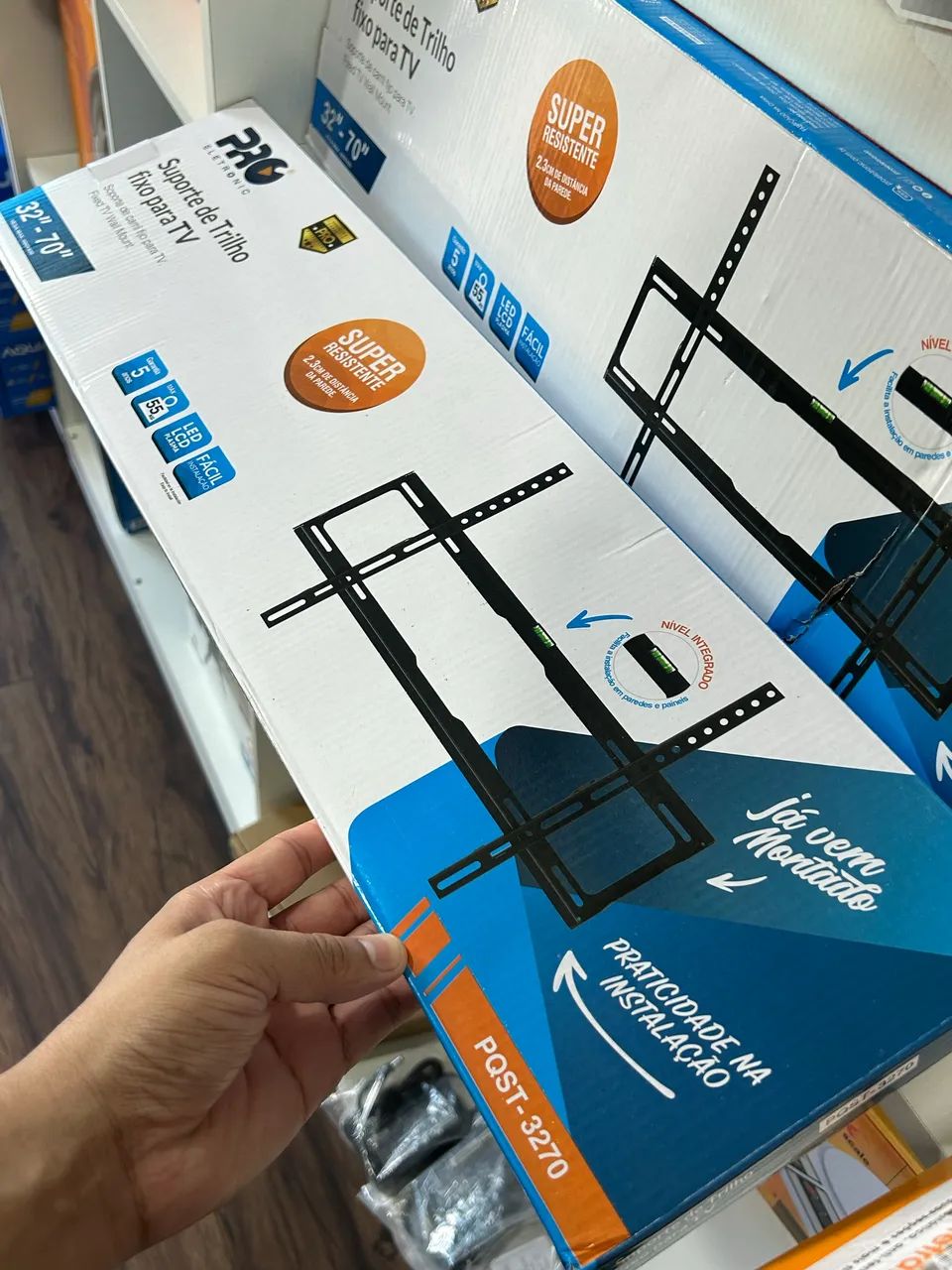 Suporte para Tv até 70 Polegadas 4 Pontos de Fixação 