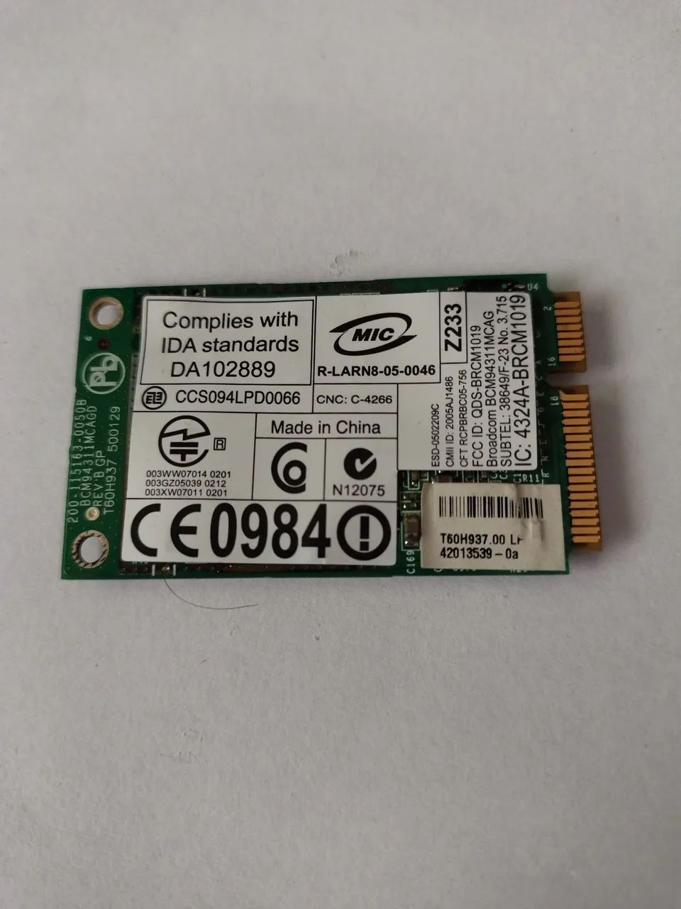 Placa wi-fi Dell Inspiron 1525. - Foto 2