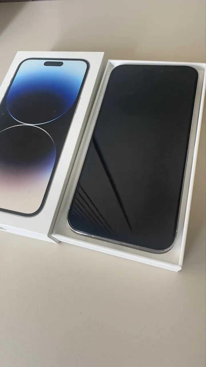 iPhone 14 Pro Max 128GB Silver (Prateado) - Impecável na Caixa