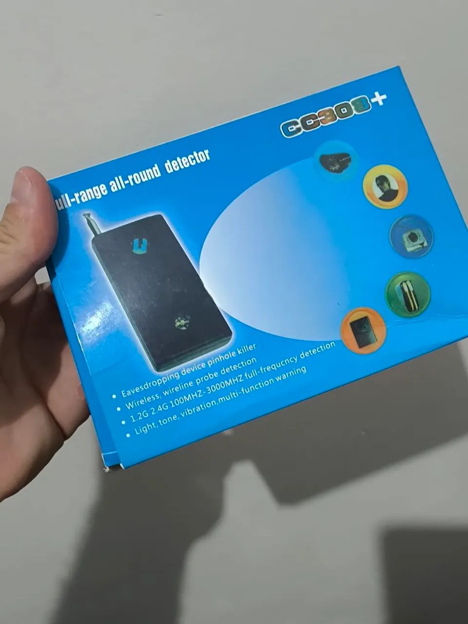 Identificador de frequência câmera microfone 