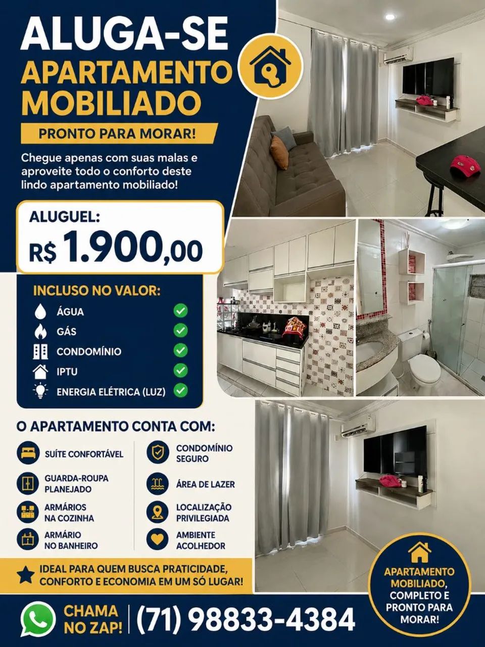 APARTAMENTOS MOBILIADOS EM ABRANTES  *