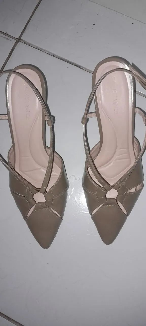 scarpin verde constance 36