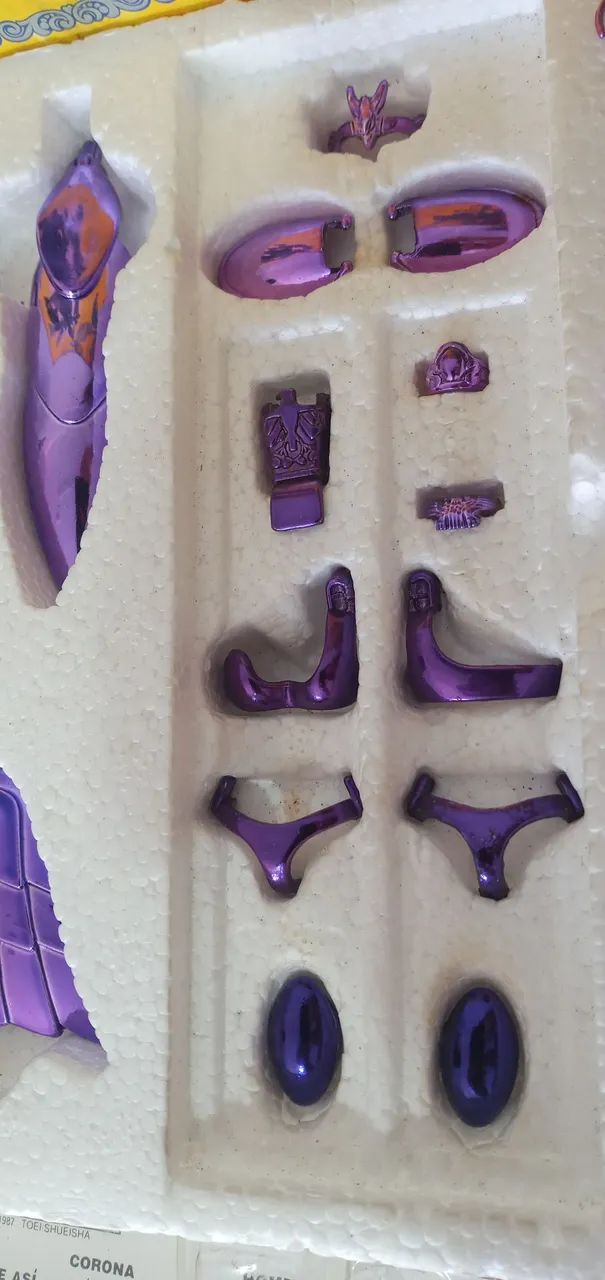 Marin de Águia vintage Bandai Diecast Cavaleiros Seiya detalhe