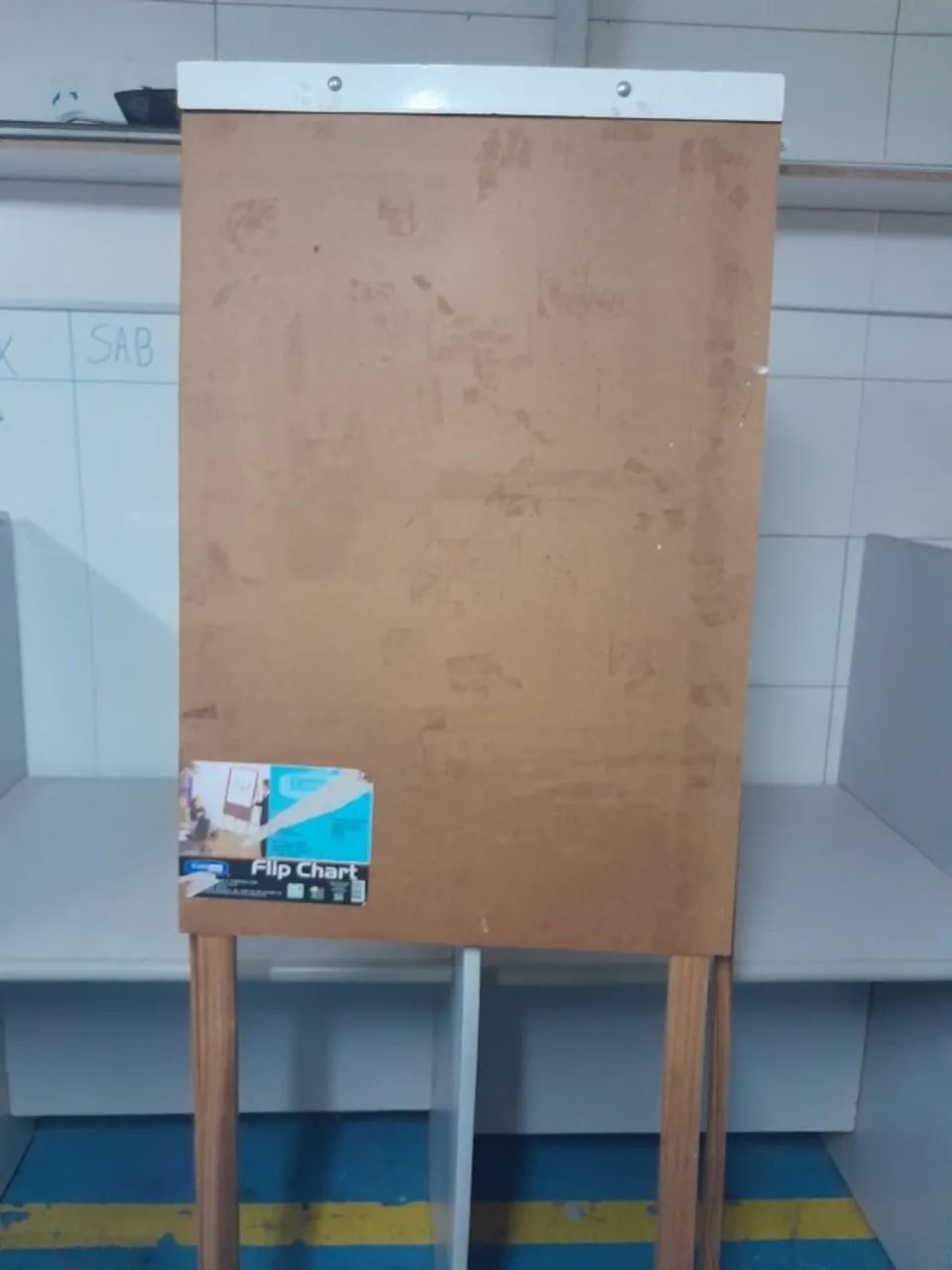 Quadro cavalete para bloco flip chart