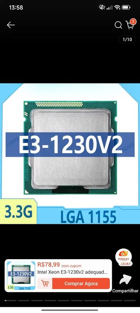 Processador xeon 1230v2 - Foto 2