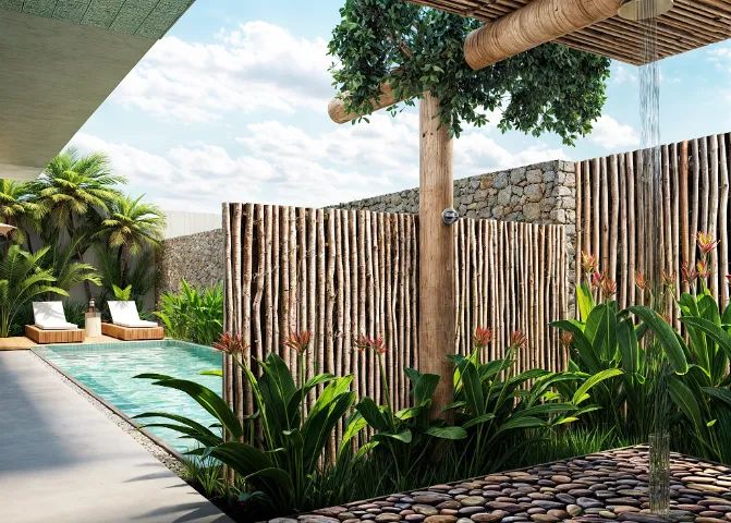 Flat com jardim a 150 m da praia de Guadalupe  - Foto 3