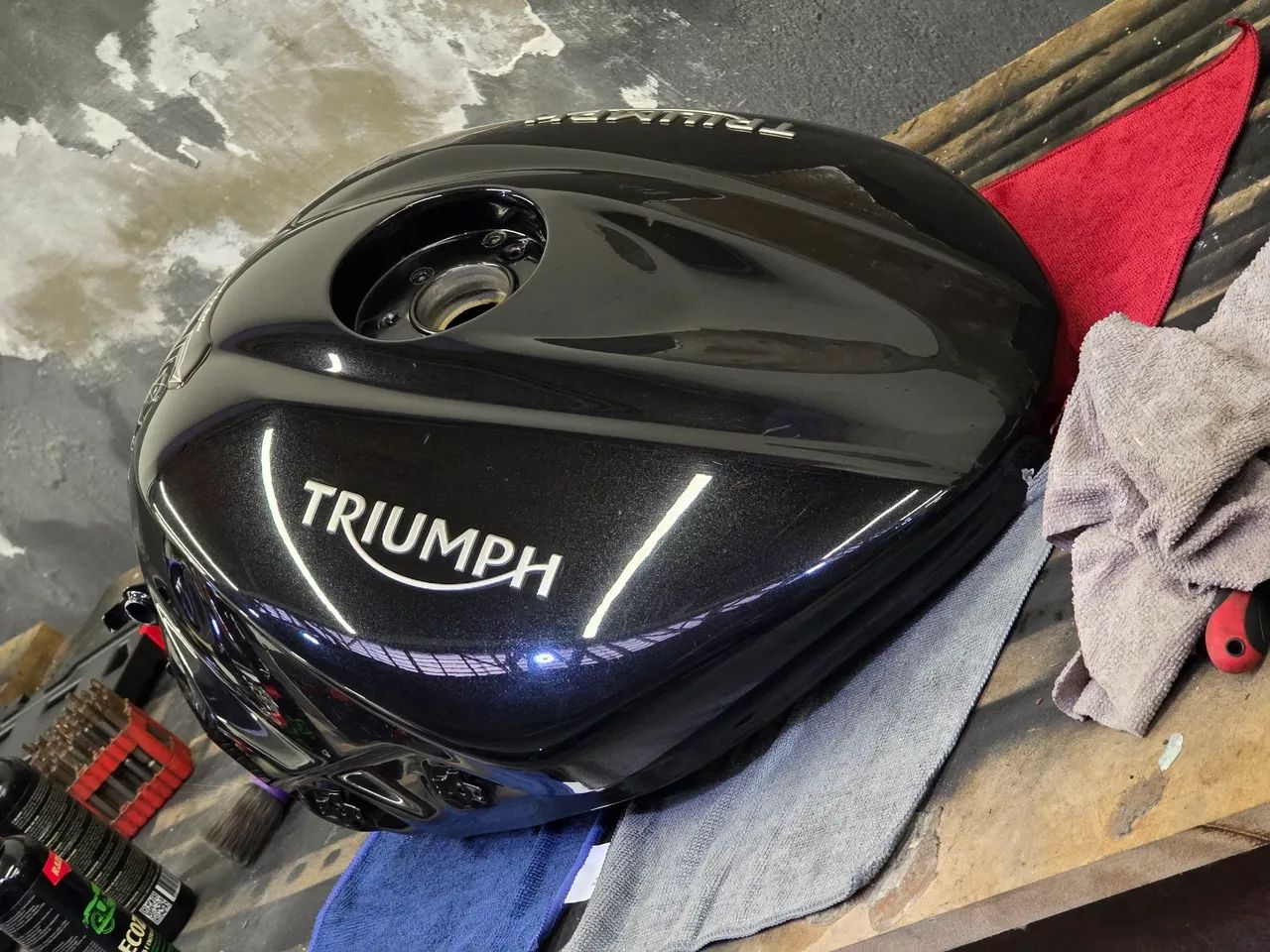 Tanque combustivel triumph 765 2018 - Foto 2