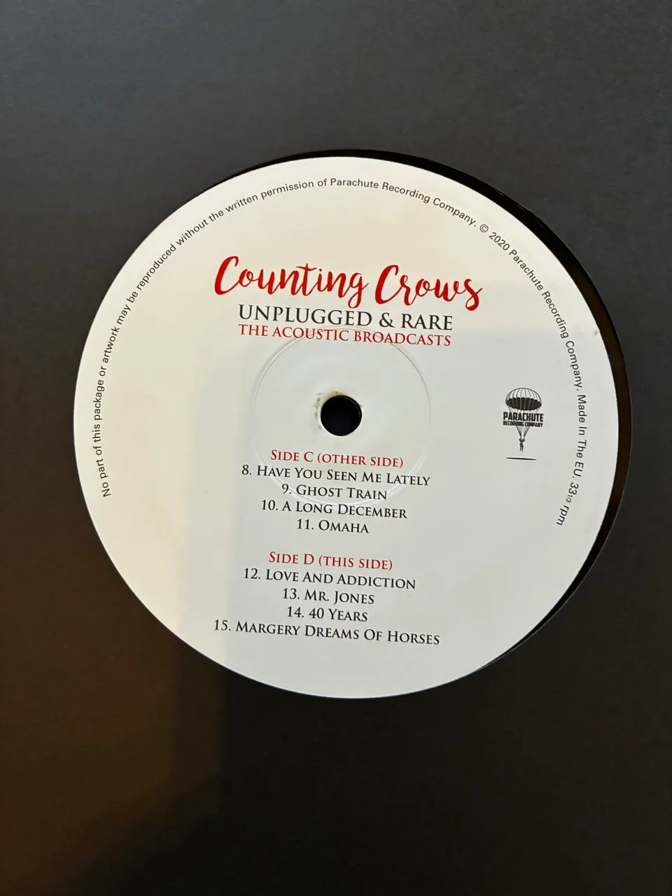 Vinil counting crows - unplugged and rare  - Foto 4