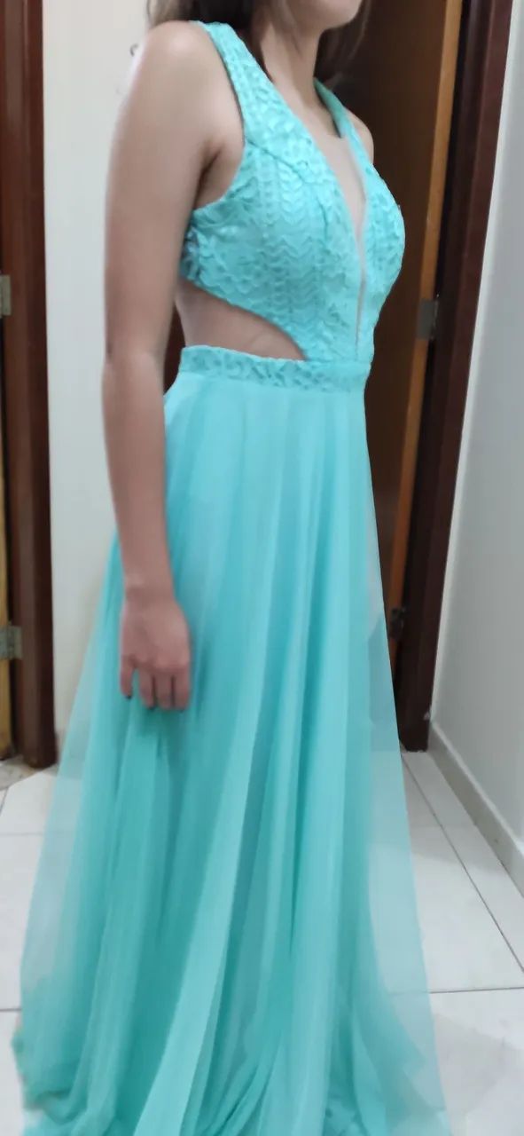 Vestido de festa cor Tiffany  - Foto 2