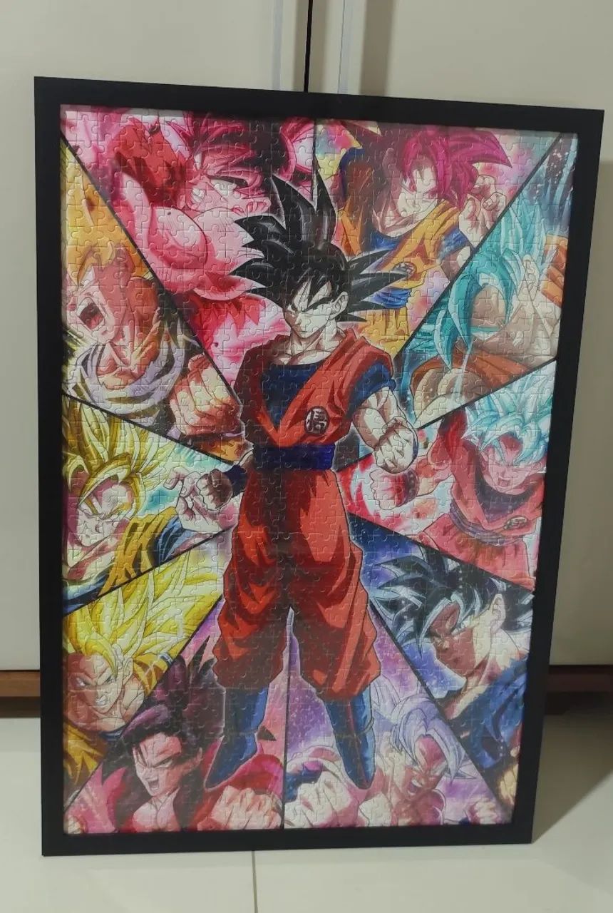 Quadro quebra cabeça 1000 peças Dragon ball 