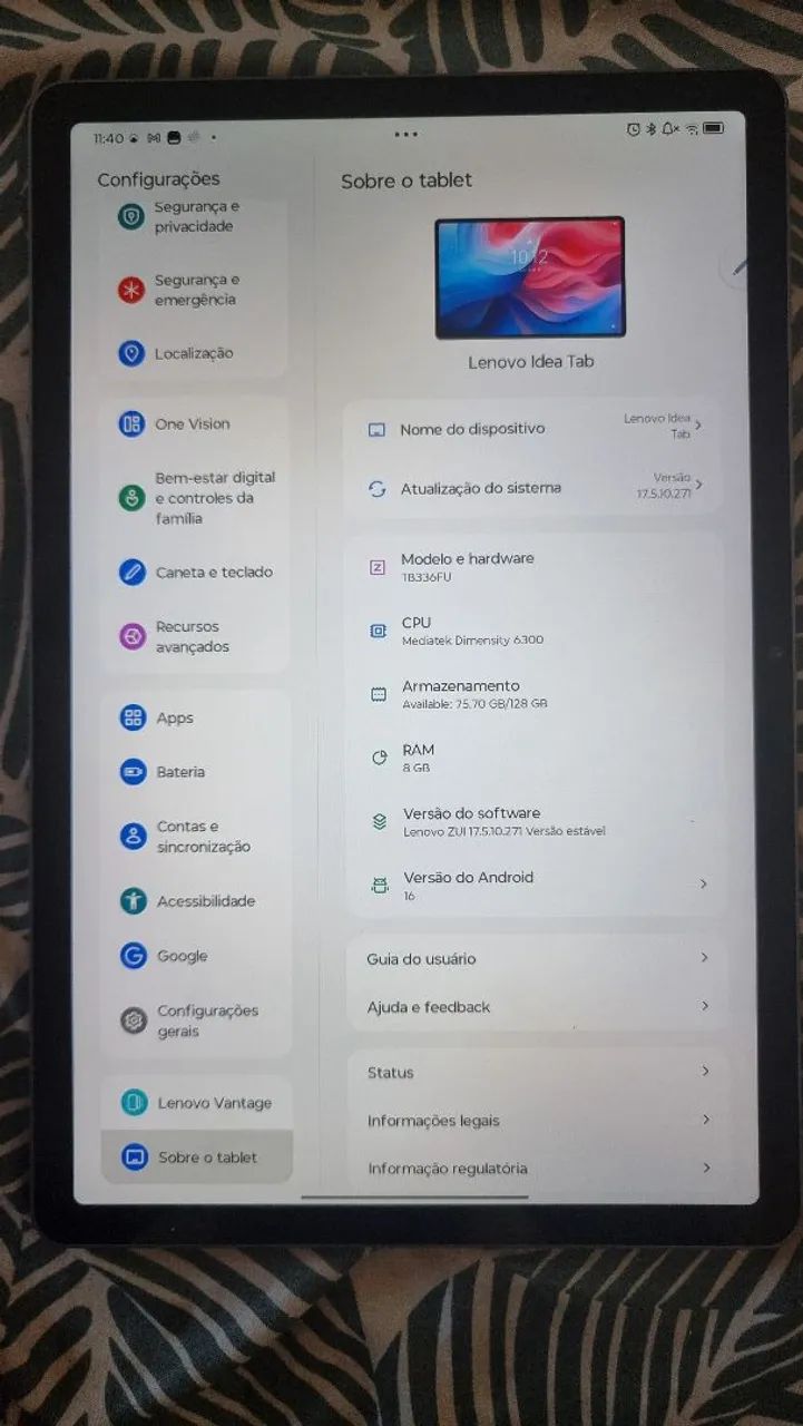 Lenovo Idea Tab 8gb / 128gb - Foto 5